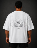 Bee Wildlife Graphic T-Shirt White Unisex Back View