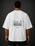 Snake Wildlife Graphic T-Shirt White Unisex back view